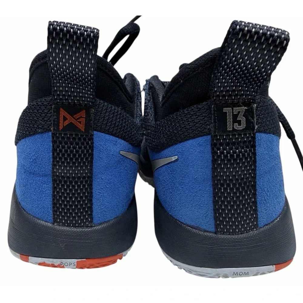 Size 4.5 Y Nike Paul George PG 2 GS Youth Basketball Shoe 943820-400 Orange/blue